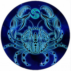 Essbares Papierschild Krabbe 19,5 cm