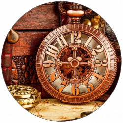 Essbare Taschenuhr aus Papier Vintage 19,5 cm