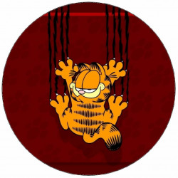 Essbares Papier Garfield kratzt die Wand 19,5 cm