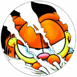 Essbares Papier gerissen Garfield 19,5 cm