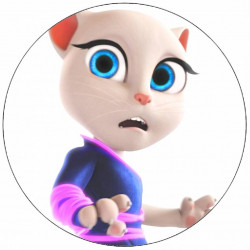 Essbares Papier Sprechende Angela 19,5 cm