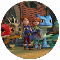 Essbares Papier Drachenretter 19,5 cm