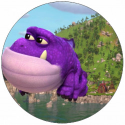 Essbares Papier Drachen Retter Burple 19,5 cm