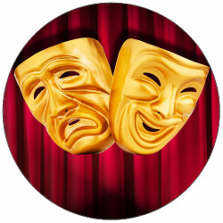 Essbares Papiertheater 19,5 cm