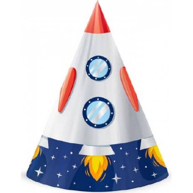 Partyhut Universum 6Stück