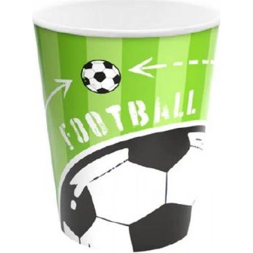 Pappbecher Fußball 220ml 6 Stk.