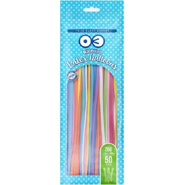 Farbige Modellier-Ballons 50 Stk.