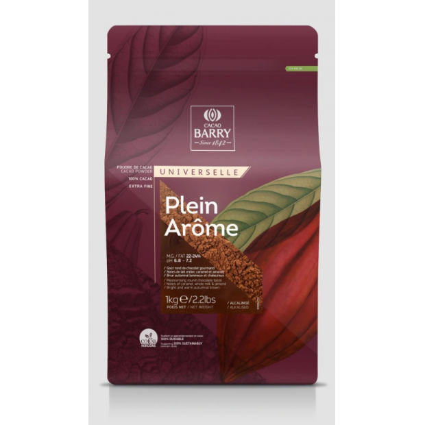 Kakaopulver Barry Callebaut Cacao Barry Plein Arome 1kg