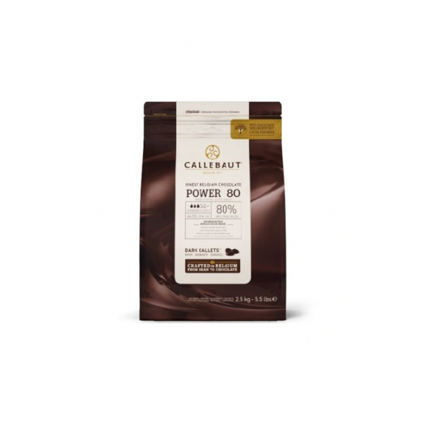 Barry Callebaut Schokolade 80 power dark 2,5kg