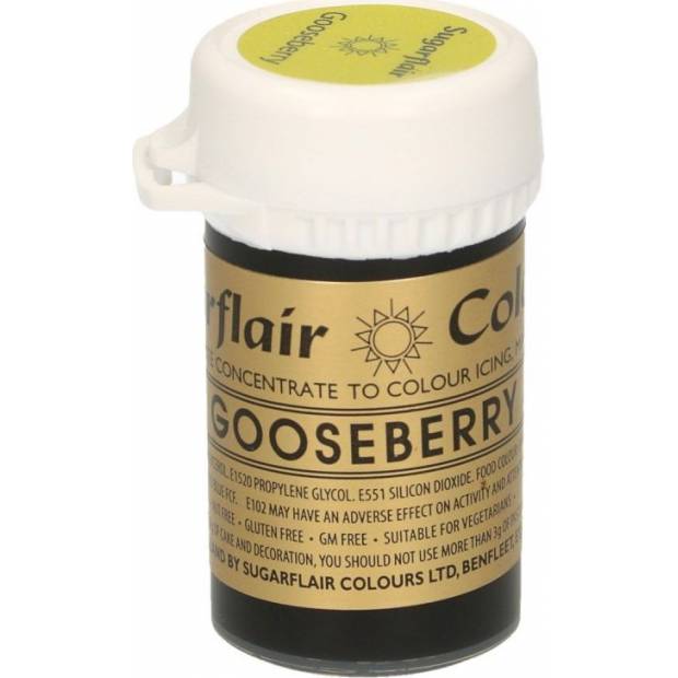 Gele Gel-Farbe gooseberry grün Holunderbeere 25 g