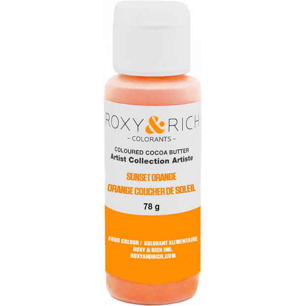 Kakaobutter gefärbt 78g sunset orange