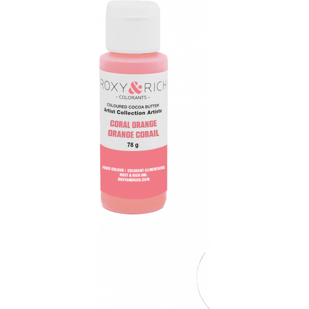 Kakaobutter gefärbt 78g korallenorange