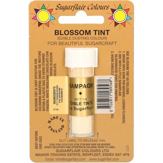 Essbare Staubfarbe Oyster 7 ml