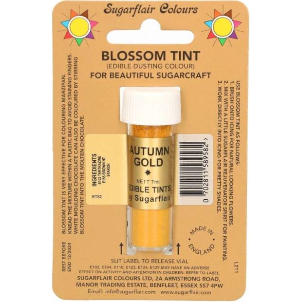 Essbare Pulverfarbe Herbstgold 7ml