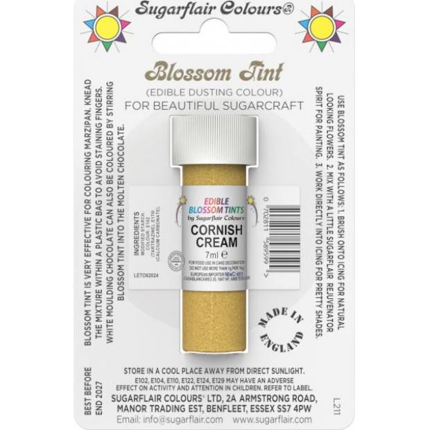 Essbare Staubfarbe Cornish Cream 7ml