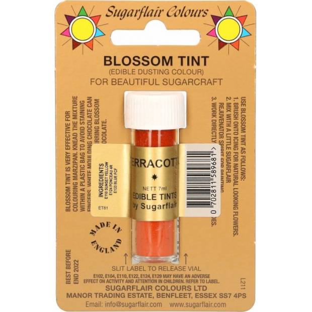 essbare Staubfarbe Terracotta 7 ml