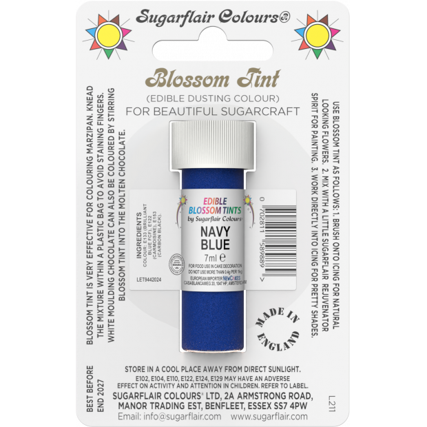 essbare Staubfarbe navy blue 7ml