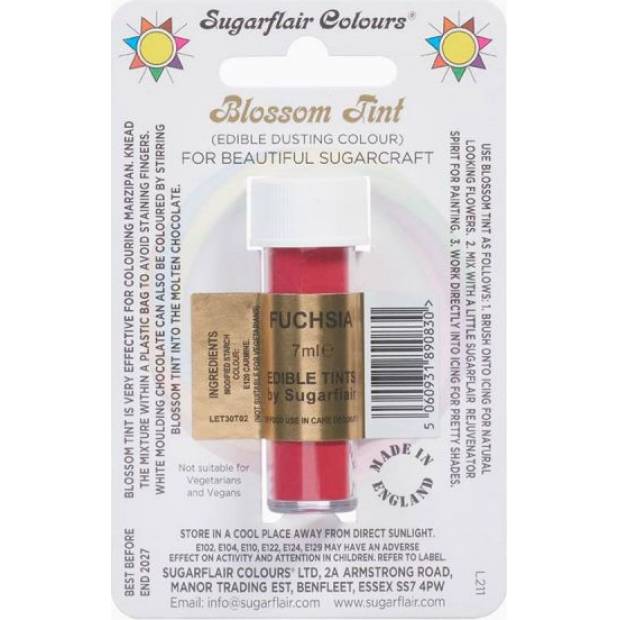essbare Staubfarbe fuchsia 7 ml