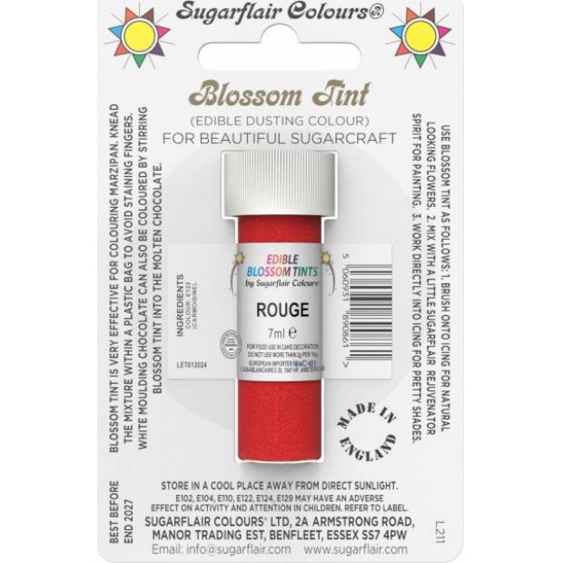 Essbare Staubfarbe Rouge 7 ml
