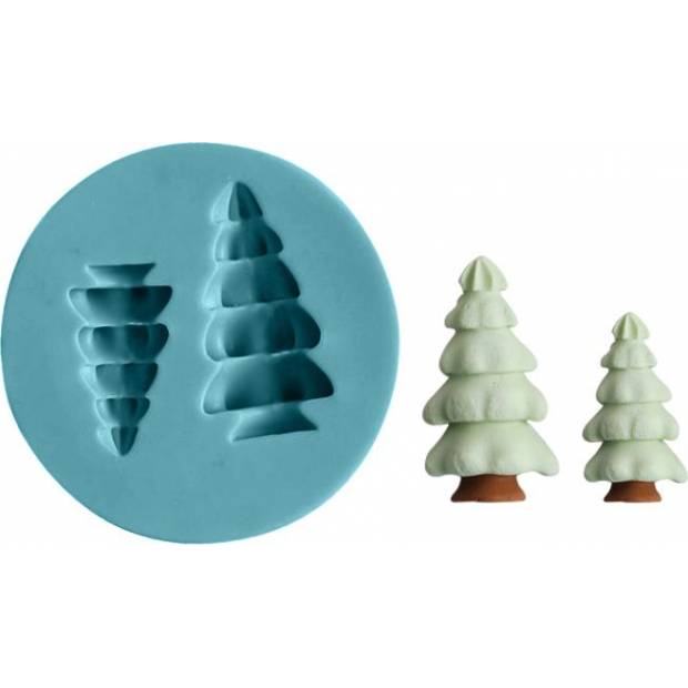 Silikonform Bäume 5x5cm