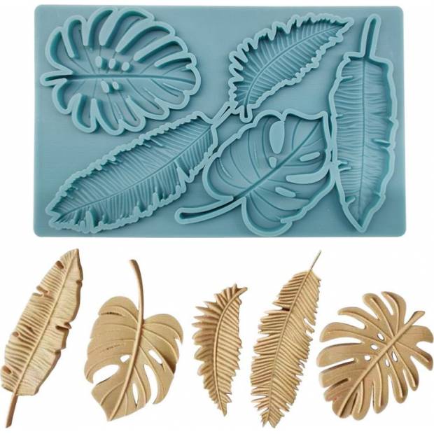 Silikonform Blätter