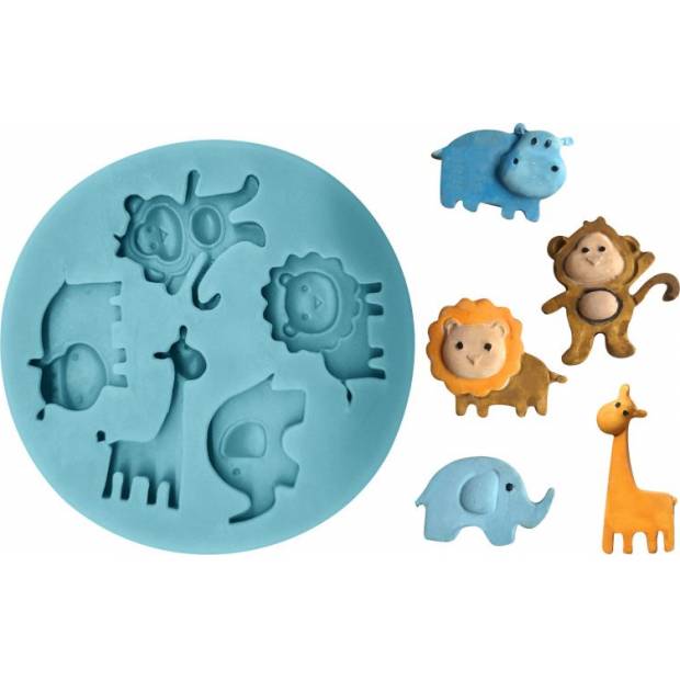 Silikonform Zootiere 7x7cm