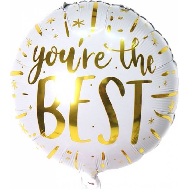 Folienballon rund, du bist der Beste 46 cm