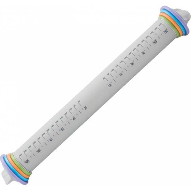 Ausrollrolle für Teig und Fondant 40 cm mit Aufsätzen