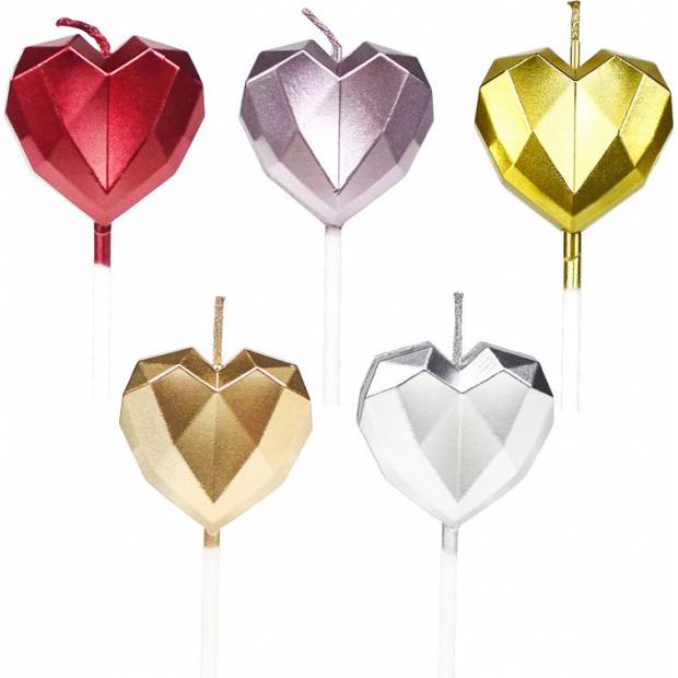 Kerzenset 5Stück Herz