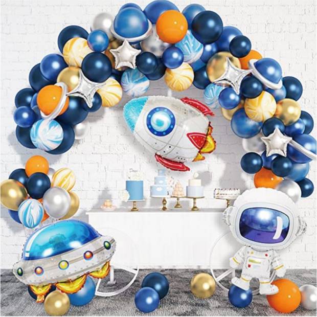 Ballonggirlande Weltraum 102 Stück
