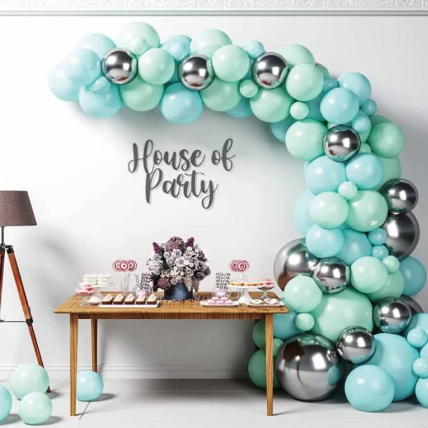 Ballonggirlande hellgrün