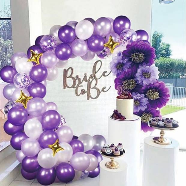 Ballonggirlande violett 108 Stk