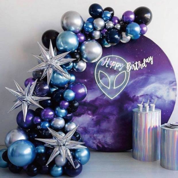 Ballonggirlande Weltraum 131 Stücke