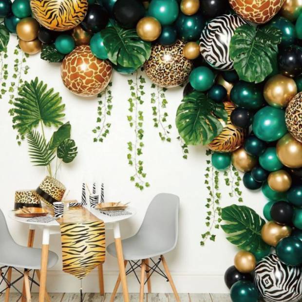 Ballonggirlande goldgrün 117 Stück