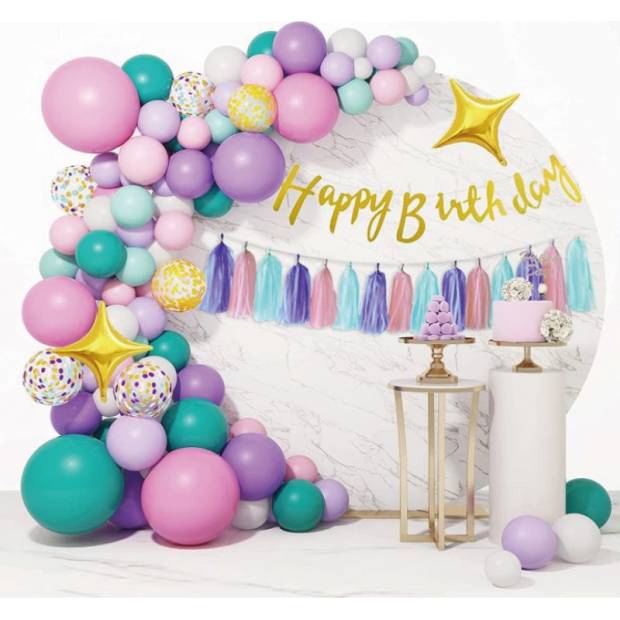 Ballonggirlande Einhorn 162 Stück