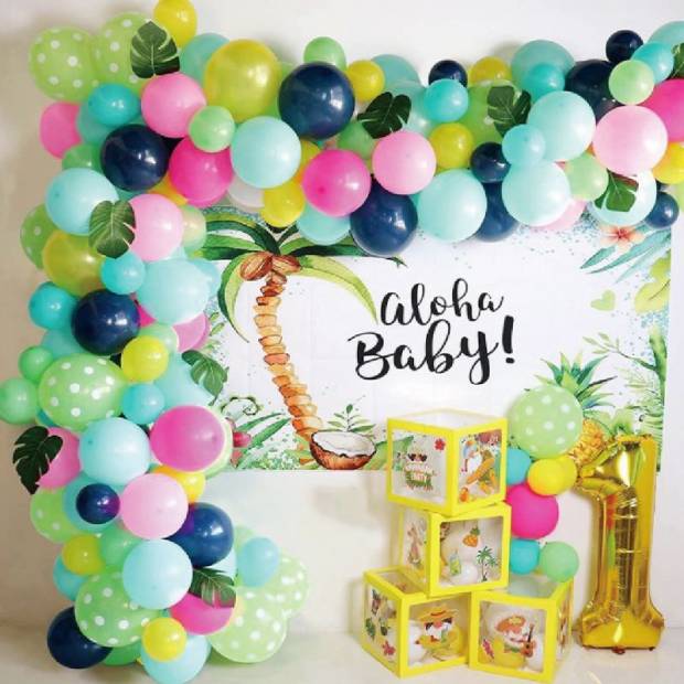 Ballonggirlande Aloha-Party 154 Stück