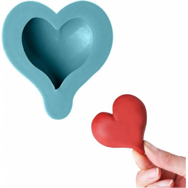 Silikonform - Herz - 8,5x8cm
