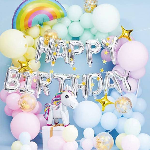 Ballonggirlande Einhorn 142 Stück