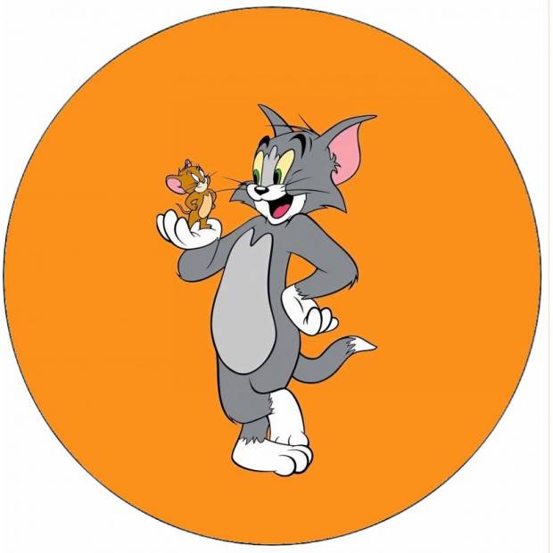 Essbares Papier Tom und Jerry mit Bulda 19,5 cm