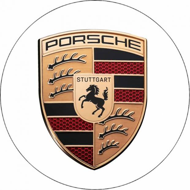 Essbares Papier Porsche-Logo 19,5 cm