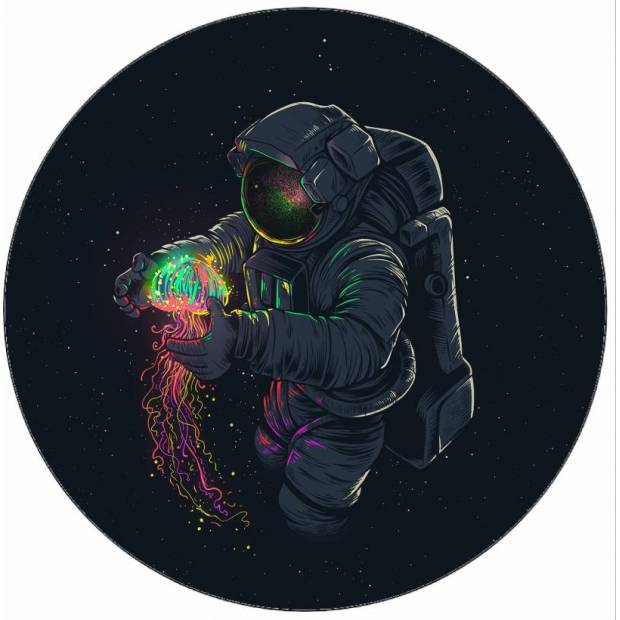 Astronaut aus essbarem Papier im Weltraum 19,5 cm