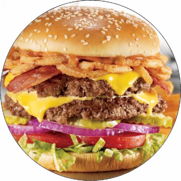 Essbarer Papier-Hamburger 19,5 cm