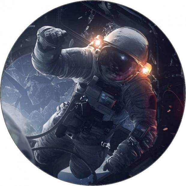 Essbarer Papier-Astronaut im Raumschiff 19,5 cm