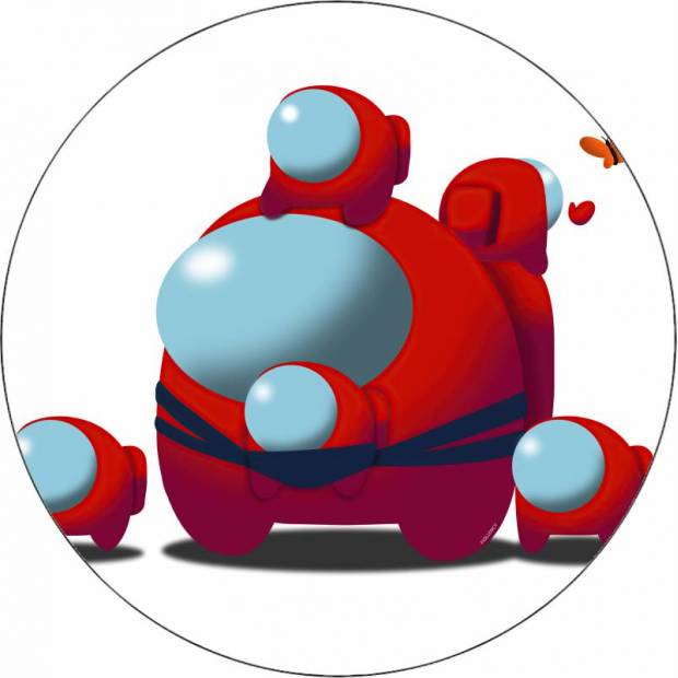 Essbares Papier Among Us Figuren 19,5 cm