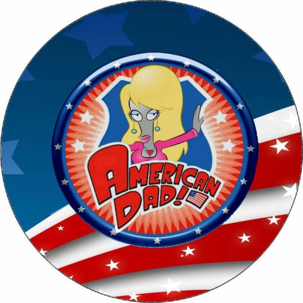 Essbares Papier American Dad Logo 19,5 cm