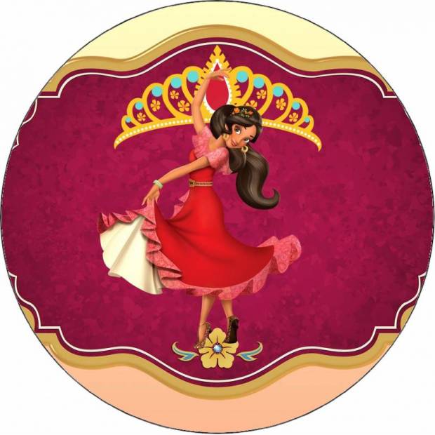 Essbares Papier Elena von Avalor im Logo 19,5 cm
