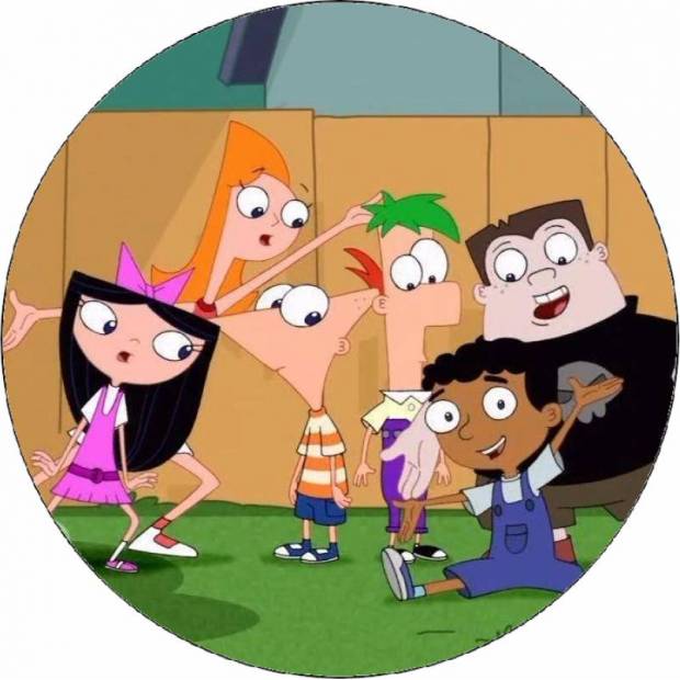 Essbares Papier Phineas und Ferb Freunde 19,5 cm