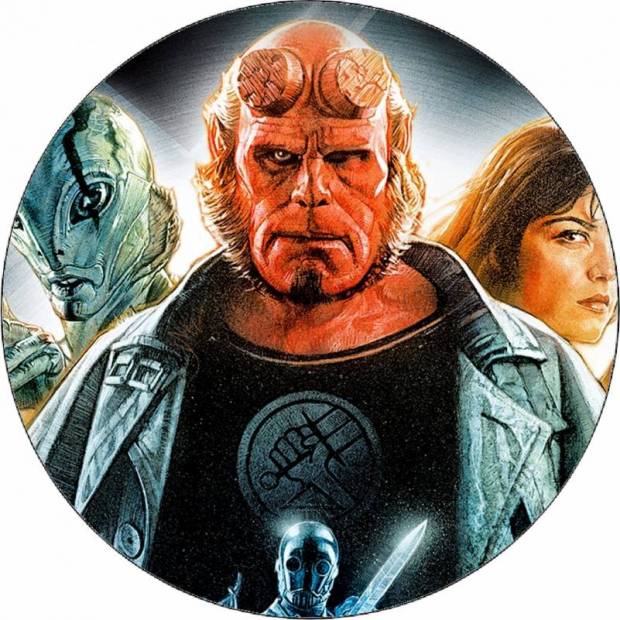 Essbares Papier Hellboy und Freunde 19,5 cm