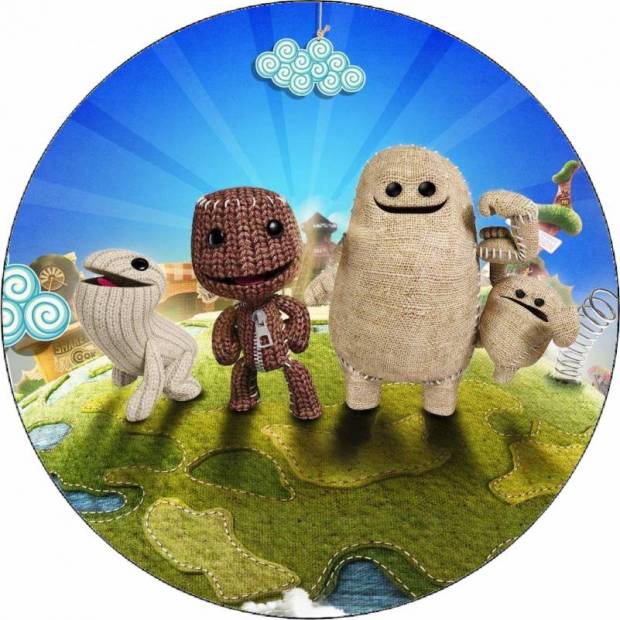 Essbares Papier Littlebigplanet Sackboy und Freunde 19,5 cm