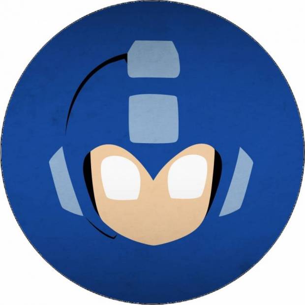 Essbares Papier Mega Man Logo 19,5 cm